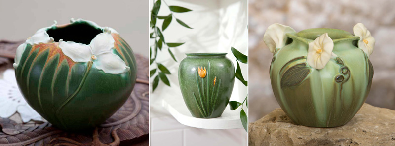Woodland Trillium Vase, Wild Tulip Vase & Glorious Morning Vase