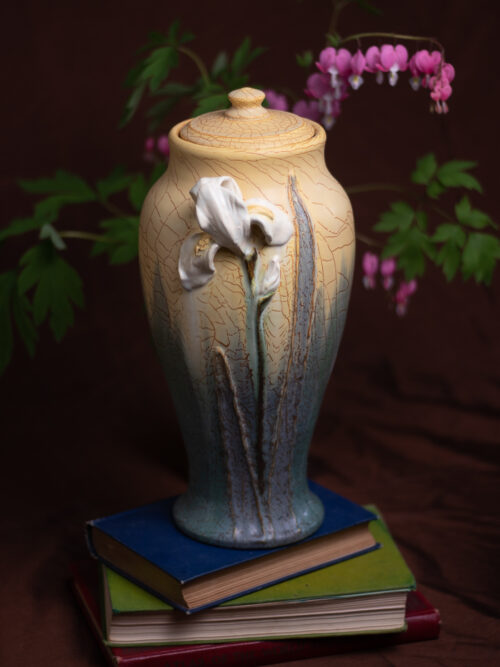 Iris Large Lidded Jar