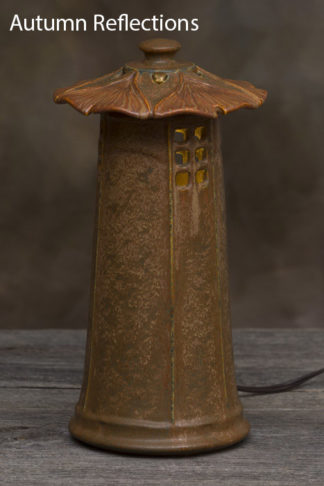 Prairie Ginkgo Ceramic Electric Lantern