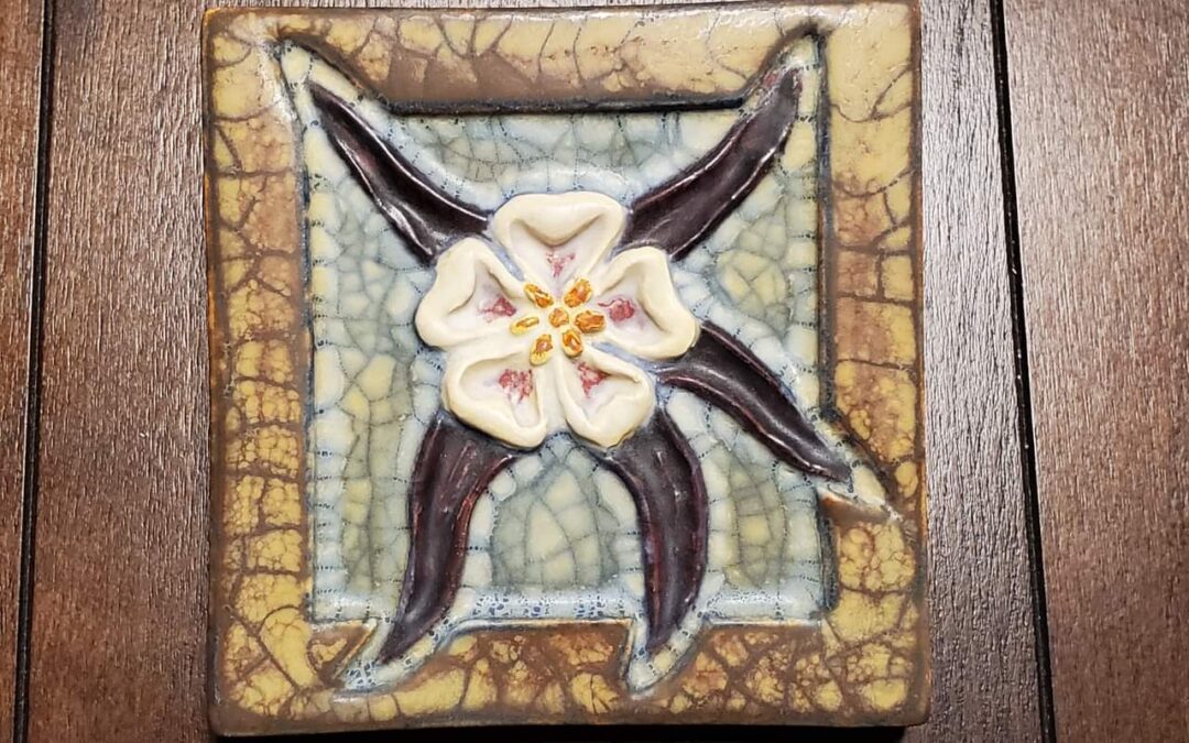 Rocky Mountain Columbine Tile