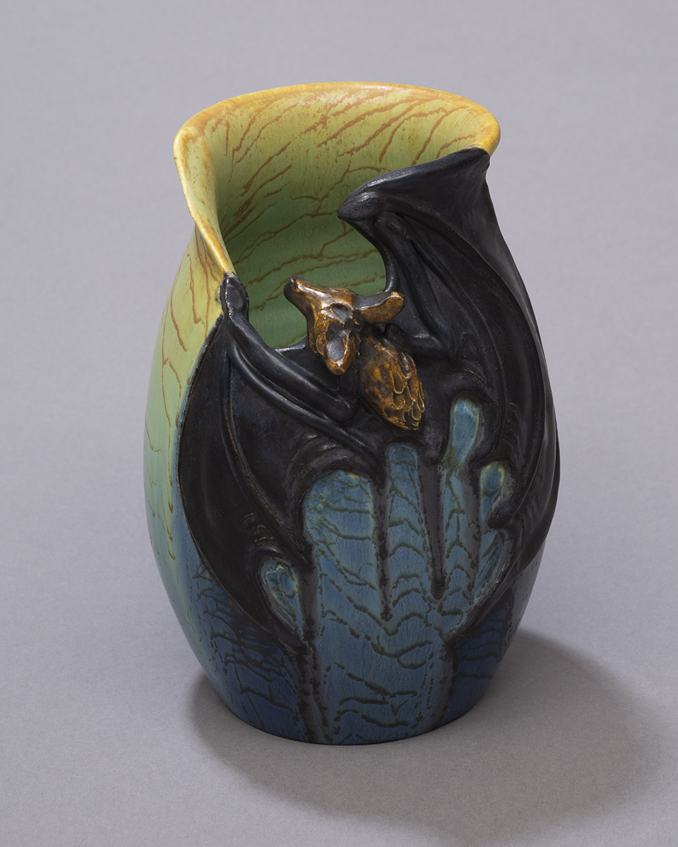 Call of the Bat Ceramic Pottery Vase