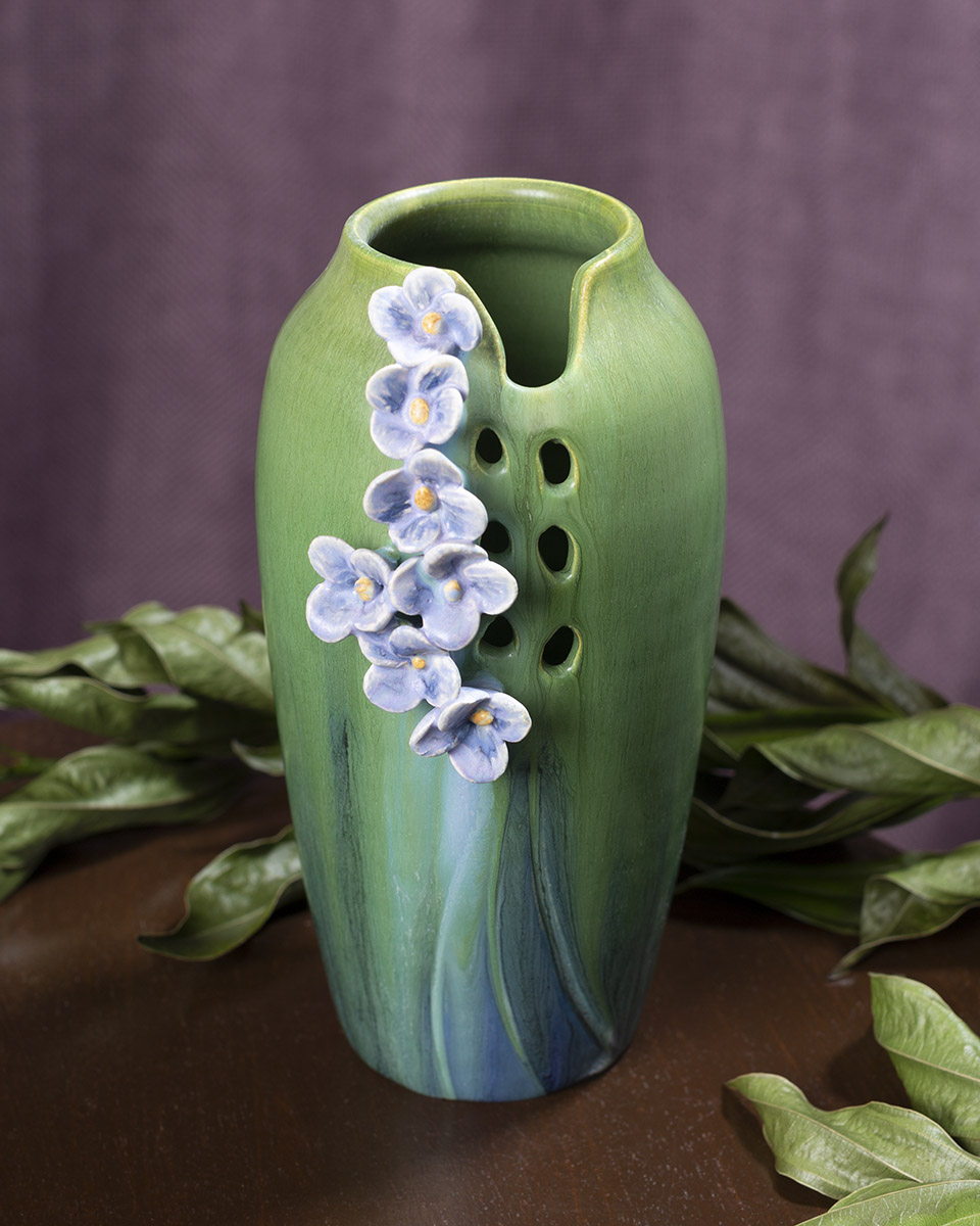 Vespertine Ceramic Pottery Vase with Bat 