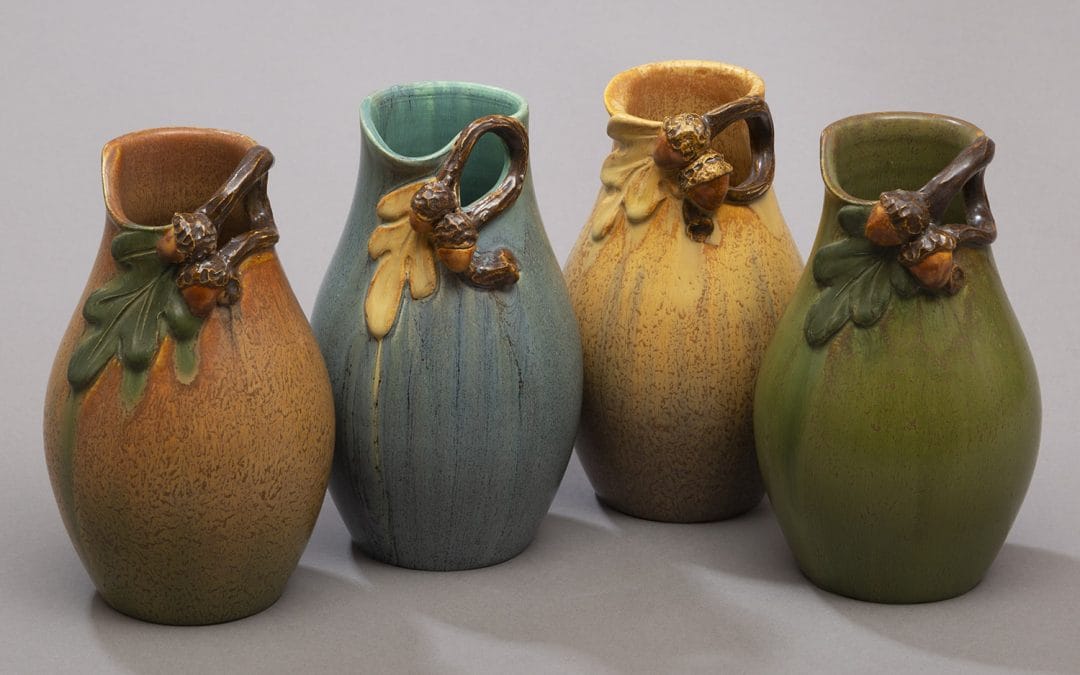 Acorn and Oak Vase