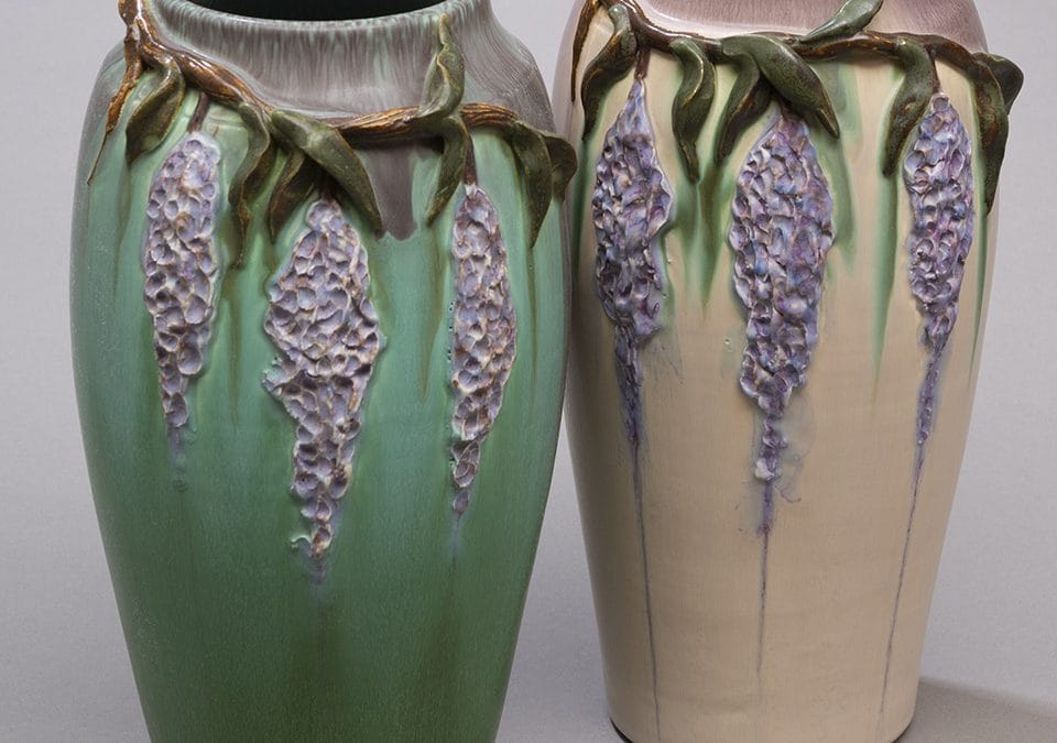 Trailing Wisteria Vase