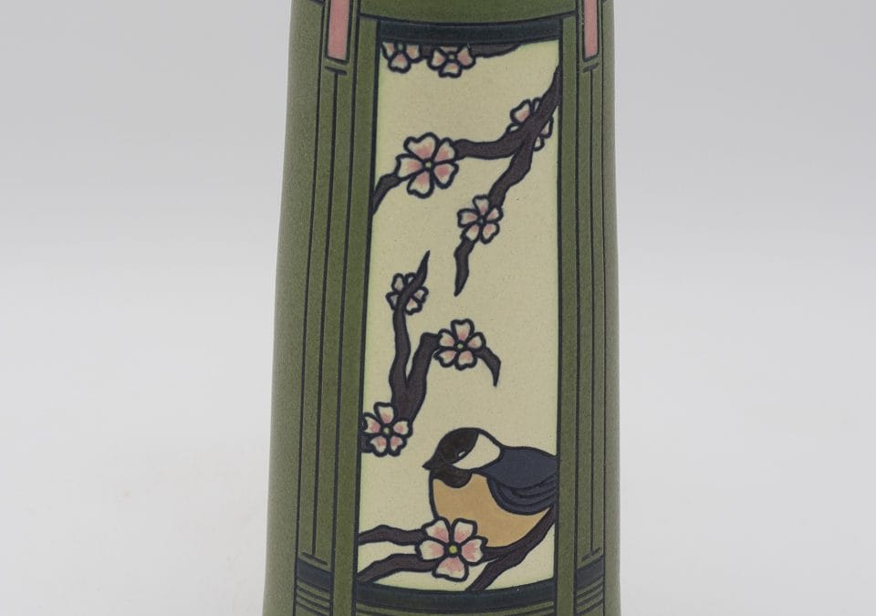 Chickadee Songbird Vase