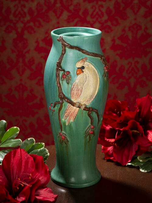 Cardinal Large Lidded Urn - Female