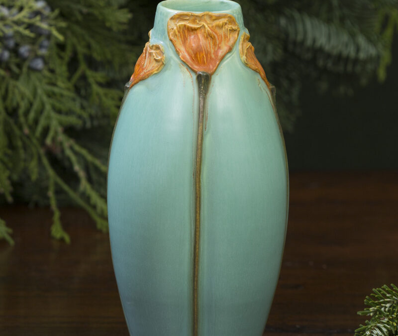 Pacific Poppies Bud Vase