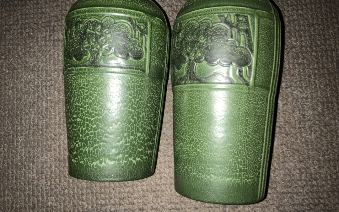 Experimental Tree Vases Pair