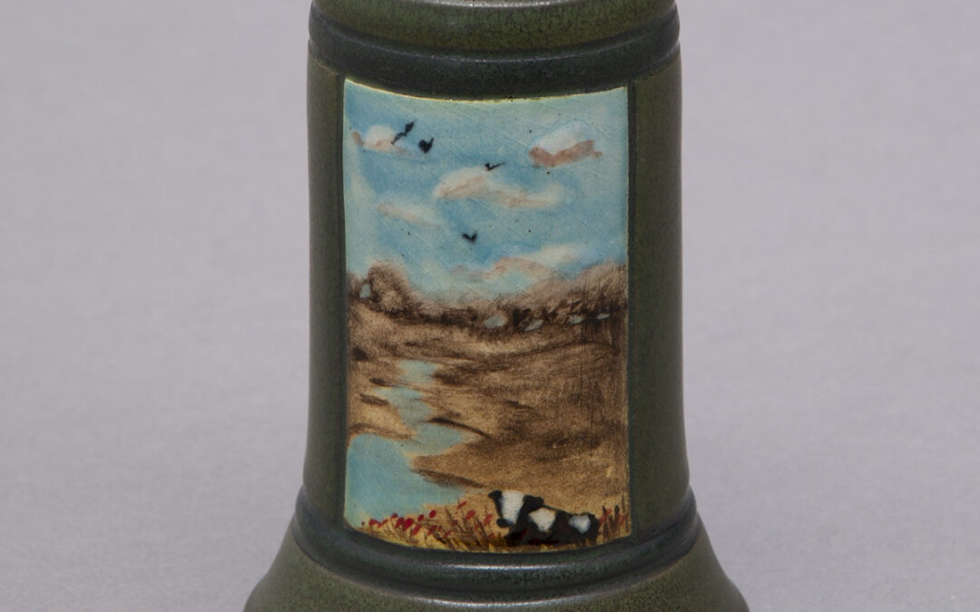 Pastoral Scenic Miniature Vase