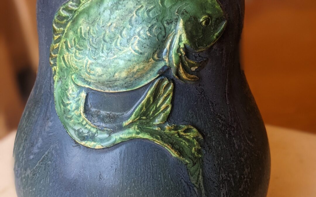 Experimental Swimming Koi Vase