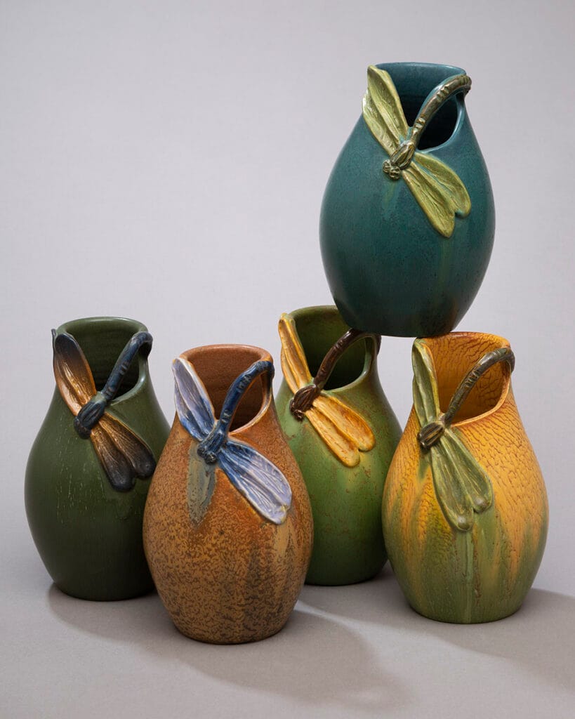 Diving Dragonfly Vase - Ephraim Pottery