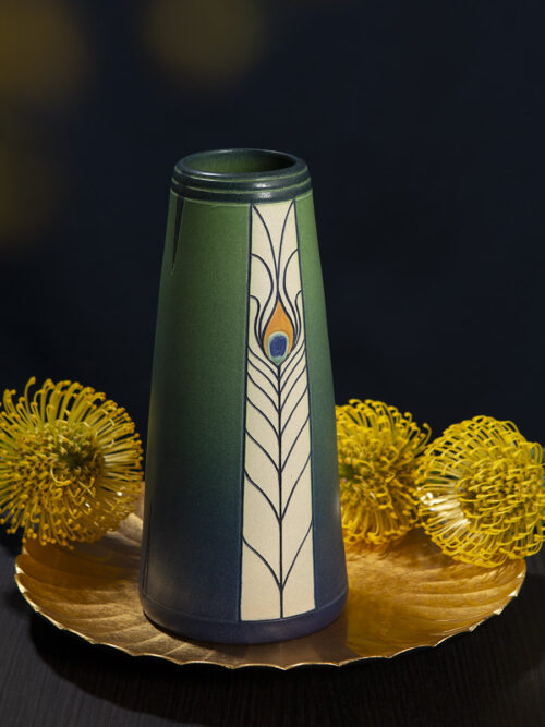 Peacock Feather Vase