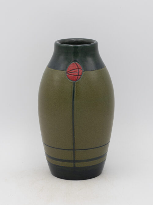 Valentine's Carved Rose Buds Vase