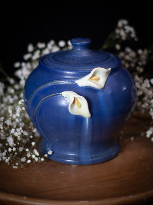 Calla Lily Small Lidded Jar
