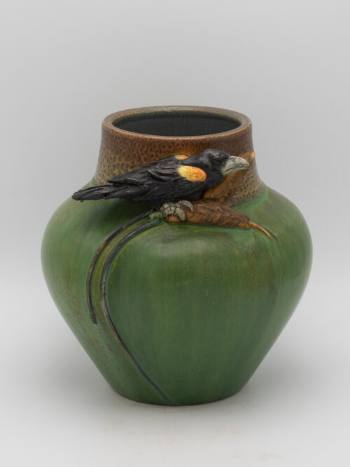 Experimental Red-Winged Blackbird Vase