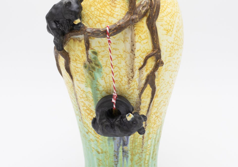 Bear Swing Vase