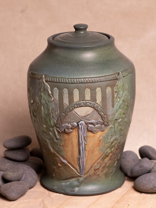 Secluded Falls Lidded Jar