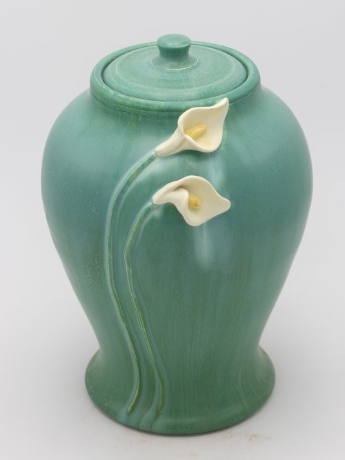 Calla Lily Mausoleum Lidded Urn