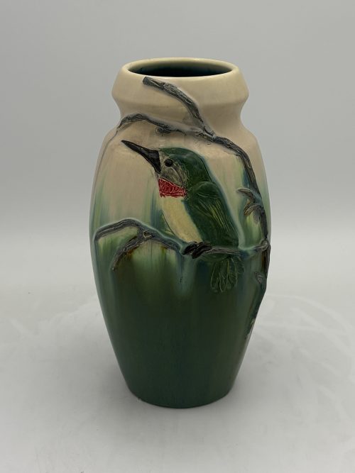 Ruby-Throated Hummingbird Vase